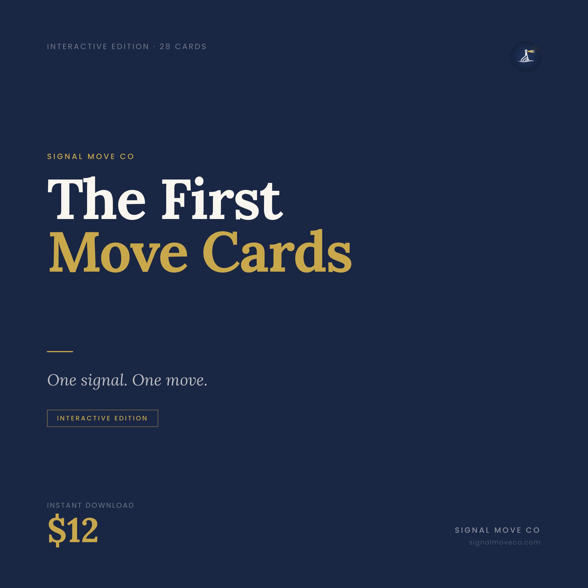 First Move Cards Interactive Edition cover